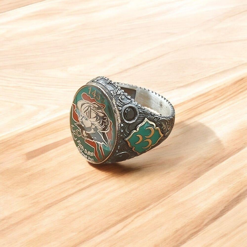 Fatih Sultan Mehmet Han Özel Üretim Gümüş Yüzük