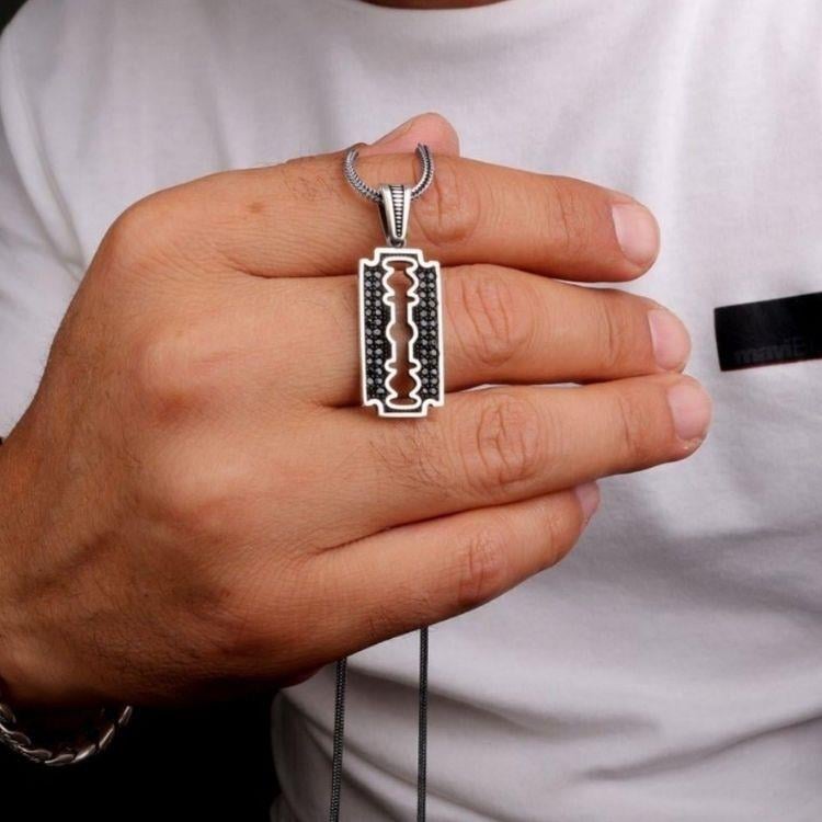 Gümüş Jilet Model Yüzük Kolye KombiniYüzük Kolye Kombinleri