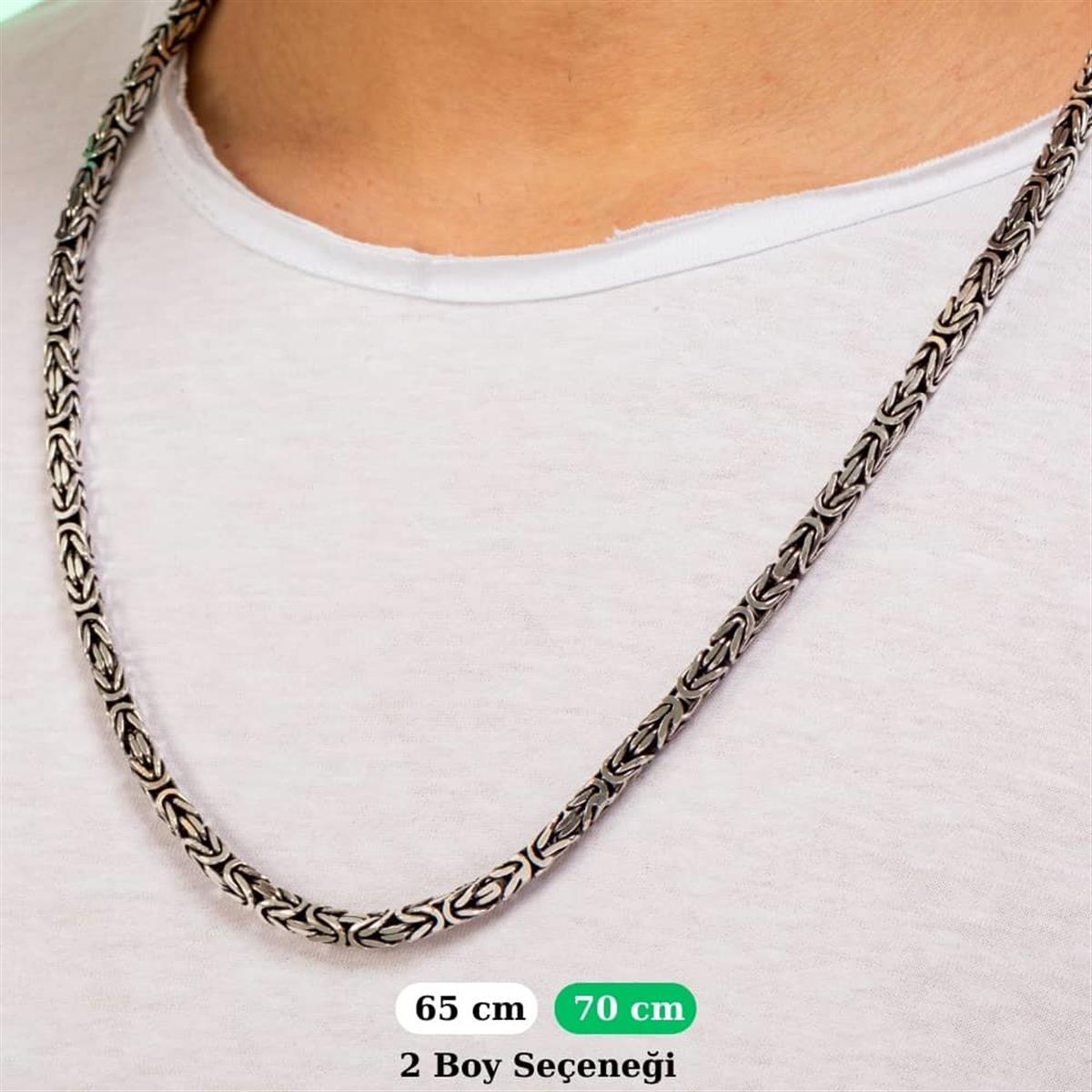Gümüş Kral Kolye Zincir 5.2mm