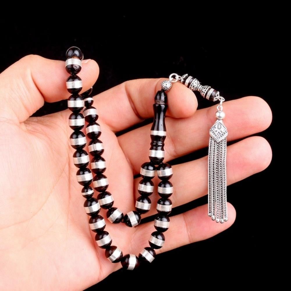 Gümüş Püsküllü Sarmal Model Kuka Tesbih