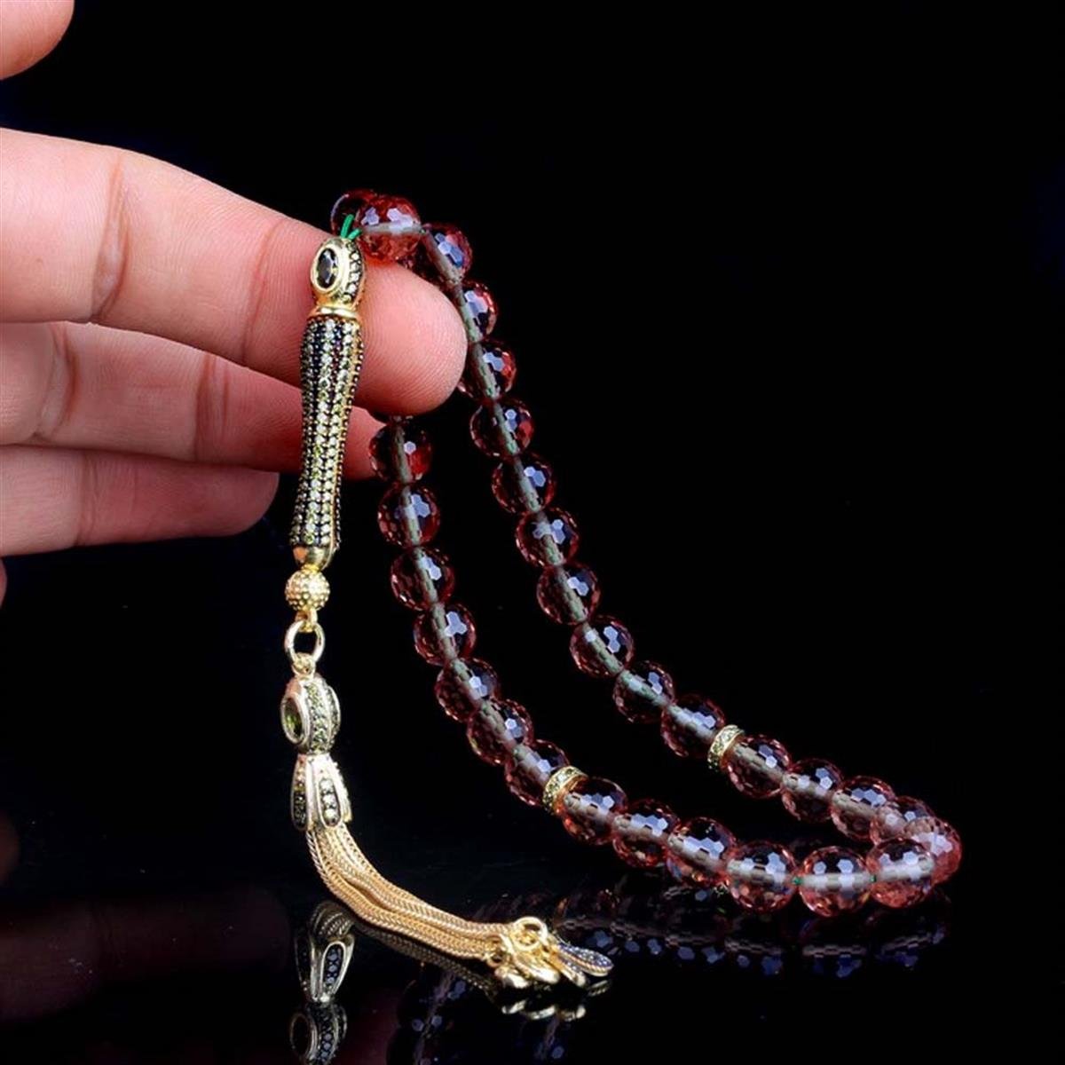 Gümüş Set Renk Değiştiren Sultan Taşı Tesbih
