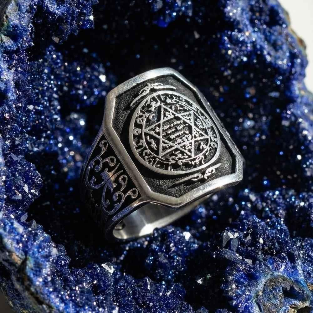 Hz Süleyman Mührü Gümüş YüzükSüleyman Mührü Yüzükler