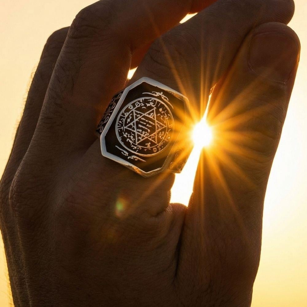 Hz Süleyman Mührü Gümüş YüzükSüleyman Mührü Yüzükler