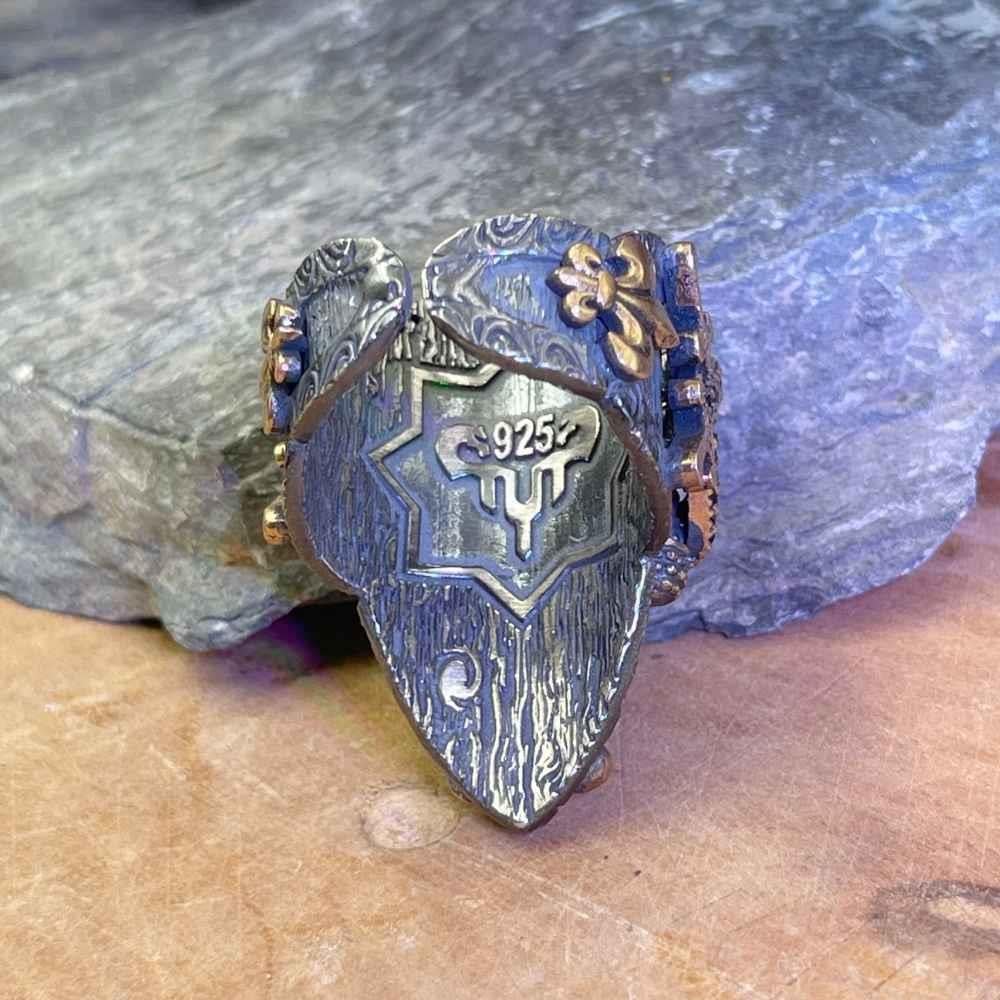 Kalkan Model Aslan Ay Yıldız Gümüş Zihgir YüzükAslan Yüzük