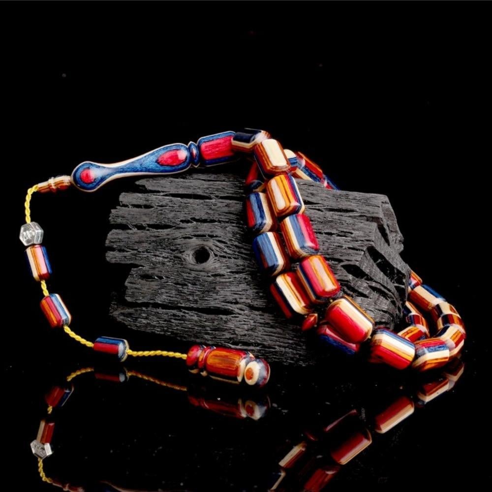 Kapsül Kesim Sistemli Kâfur Ağacı Model TesbihDoğal Ağaç Tesbih