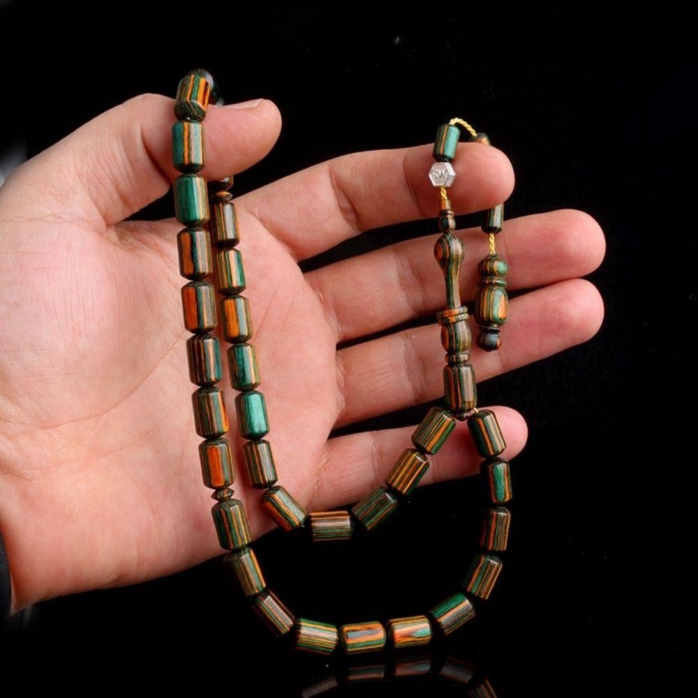 Kapsül Kesim Sistemli Kâfur Ağacı Model TesbihDoğal Ağaç Tesbih