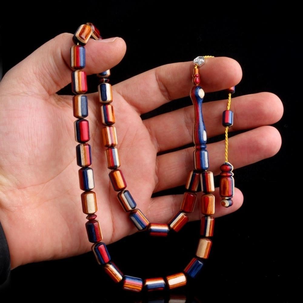 Kapsül Kesim Sistemli Kâfur Ağacı Model TesbihDoğal Ağaç Tesbih