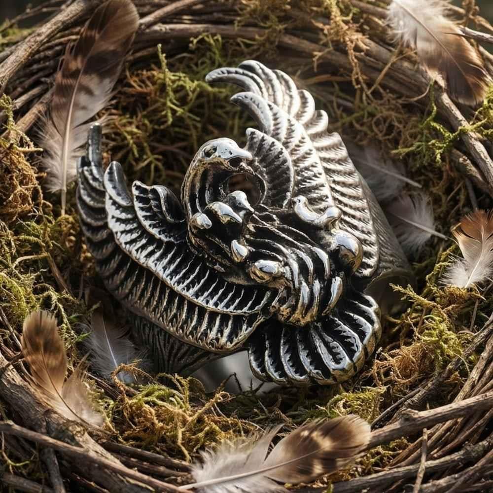 Kartal ve Pençeleri Model Gümüş YüzükKartal Yüzük