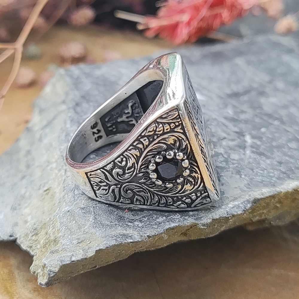 Kelime-i Tevhid Hiç Yazılı Gümüş YüzükKelime-i Tevhid Yüzük