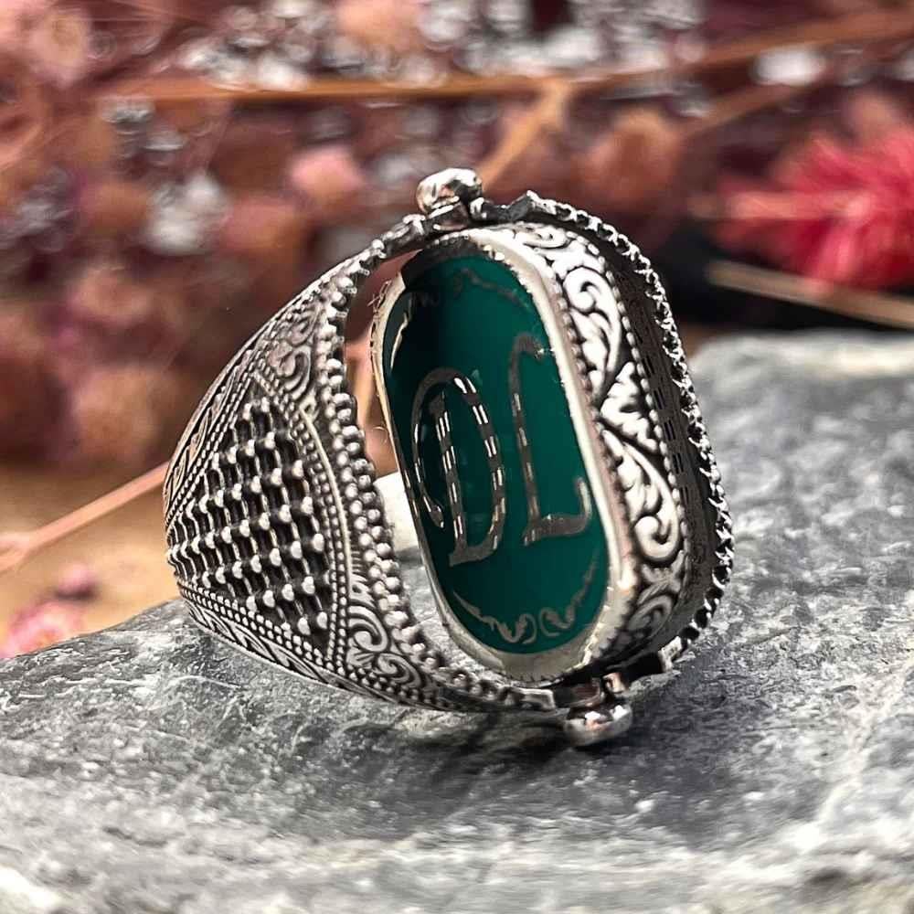 Kişiye Özel Çift Taraflı Fotoğraflı Gümüş YüzükDouble Sided Ring