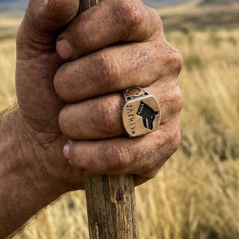 Kişiye Özel Göktürkçe İsim Yazılı Gümüş Yüzükİsim Yazılı Yüzük