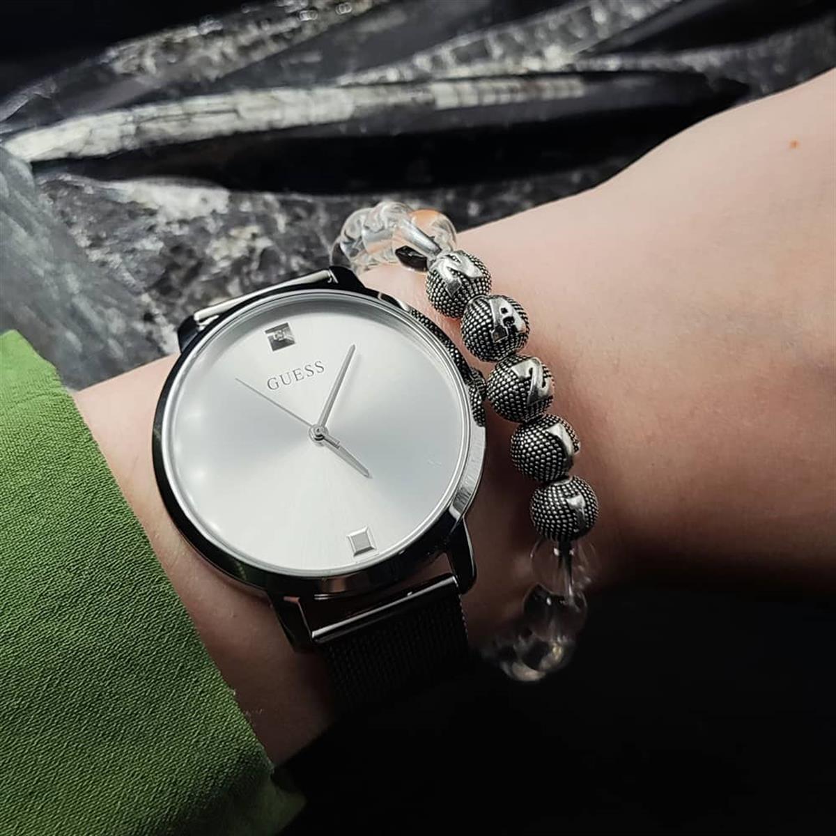 Kişiye Özel Gümüş Harfli Kristal Kuvars Taşı Bileklik