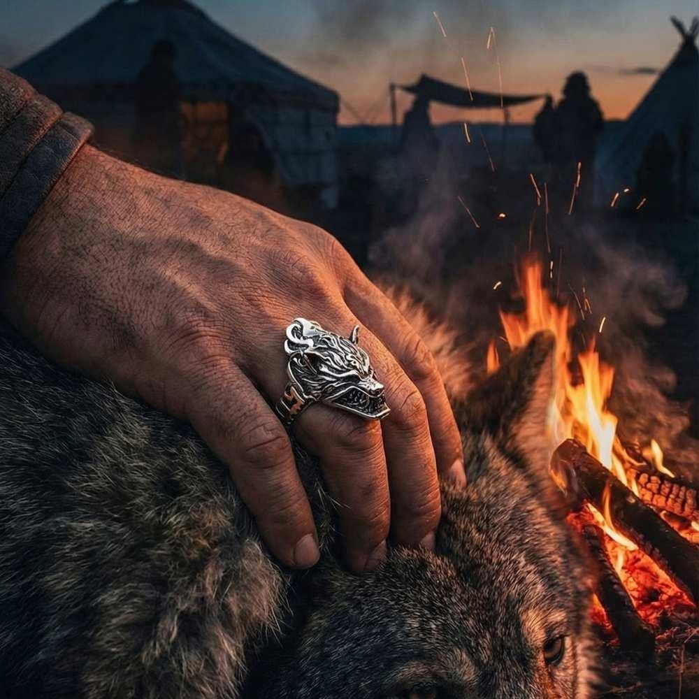 Kurt Kafası Gümüş YüzükBozkurt Yüzükleri