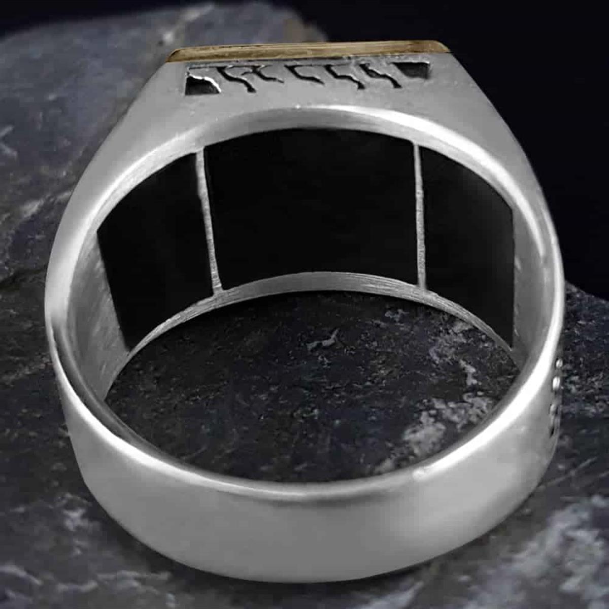 Wolf Head Ottoman Motif Sterling Silver Ring