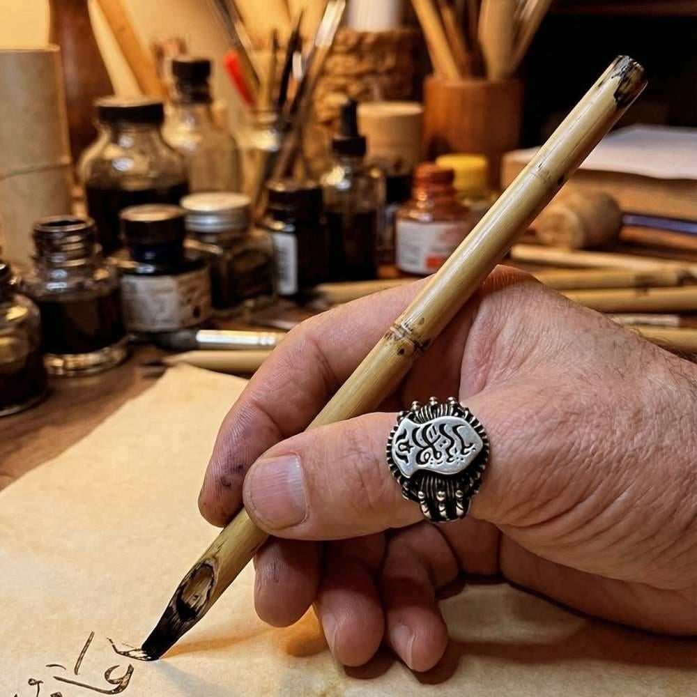 Nal-ı Şerif Pençe İşlemeli Gümüş YüzükNali Şerif Yüzük