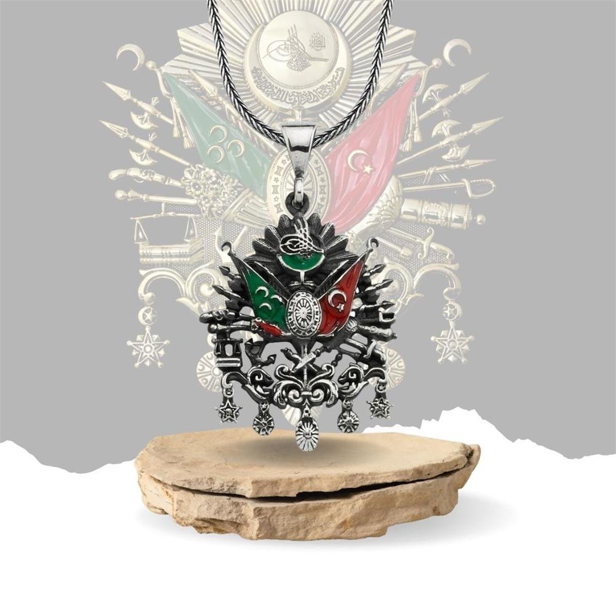 Osmanlı Arma Gümüş Kolye