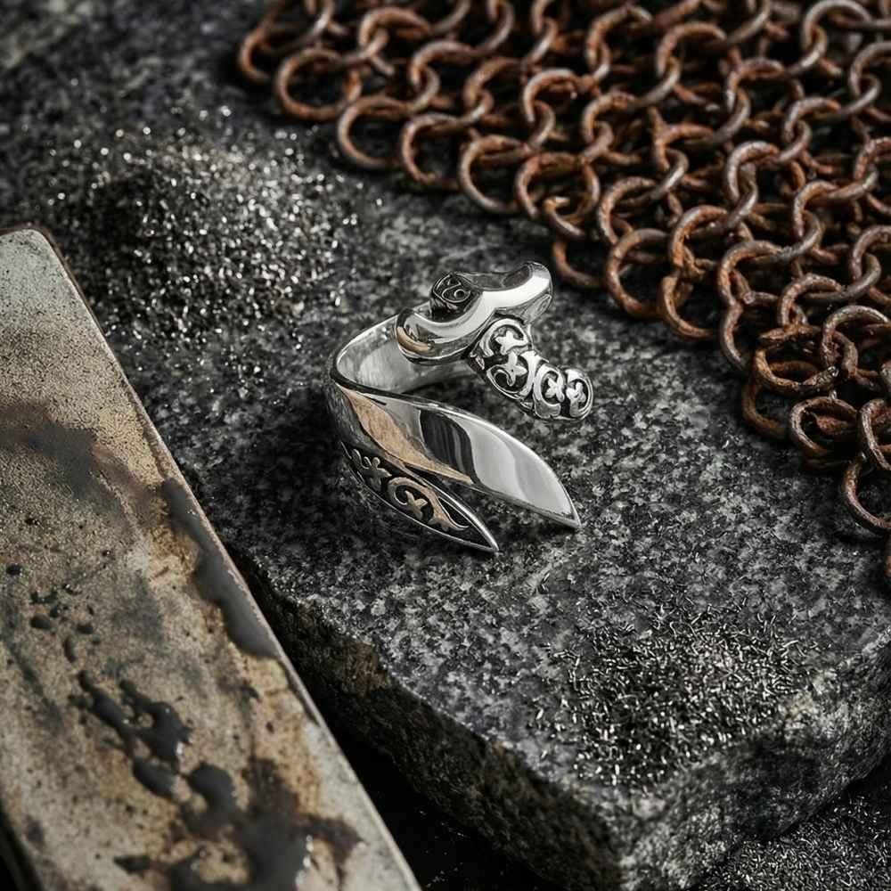 Osmanlı Motifli Zülfikar Kılıcı Gümüş YüzükZülfikar Kılıcı Yüzük