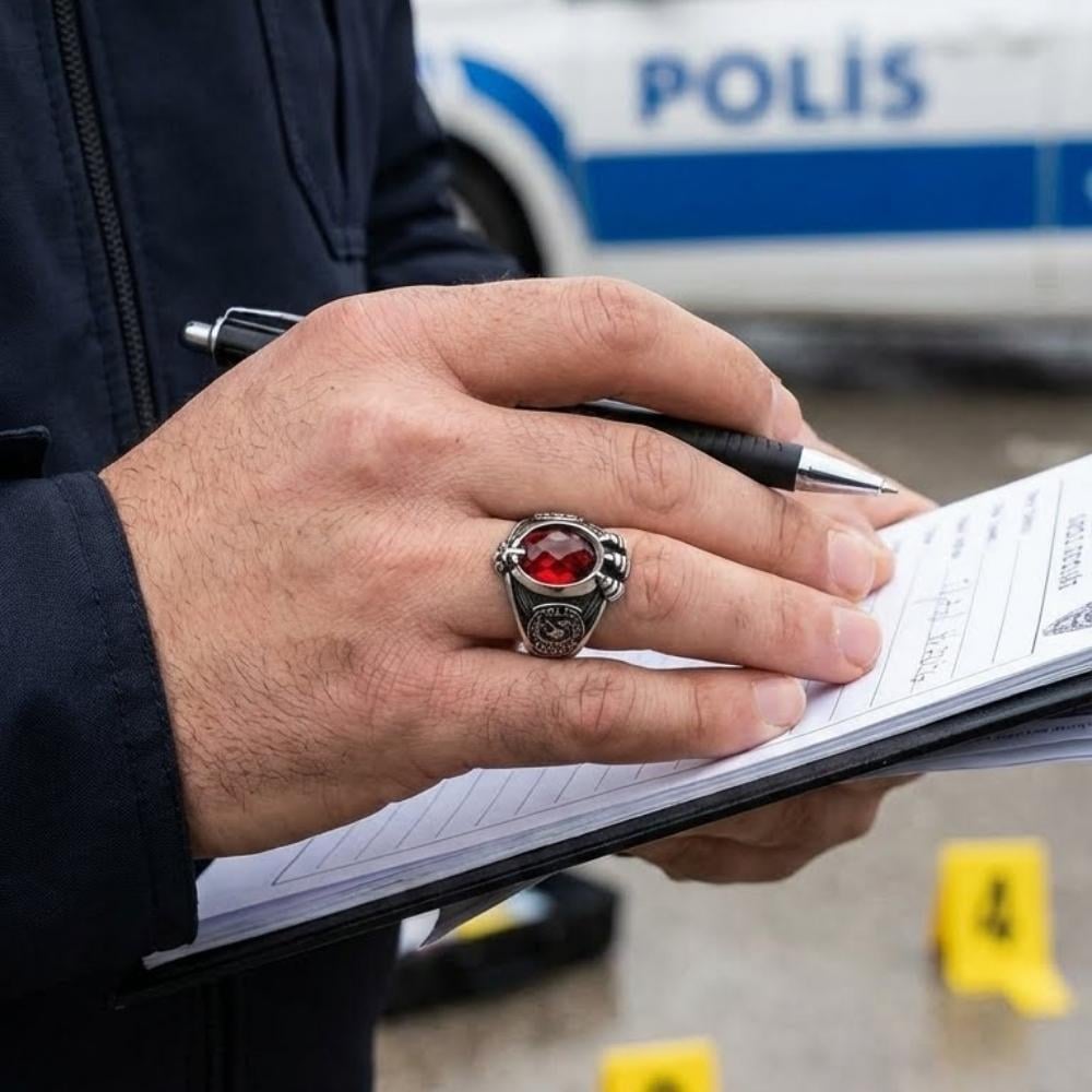 Polis Özel Harekat İşlemeli Erkek Gümüş YüzükÖzel Harekat (JÖH-PÖH) Yüzük