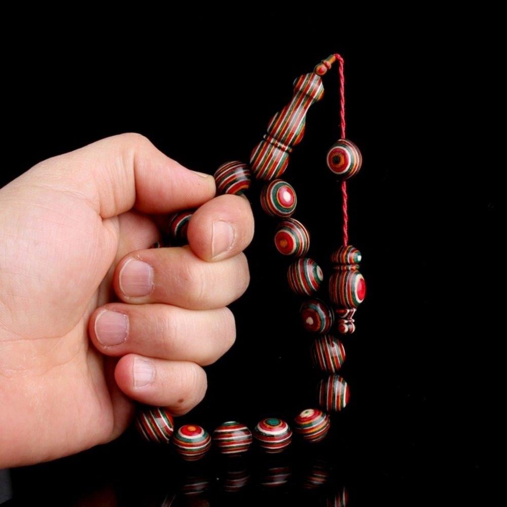 Sistemli Kâfur Ağacı 17'li Efe Maskot Model TesbihDoğal Ağaç Tesbih