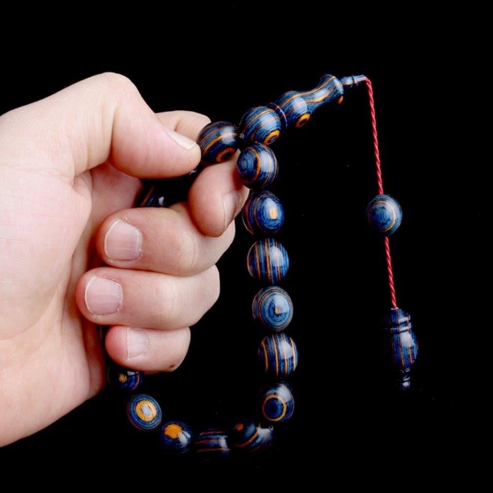 Sistemli Kâfur Ağacı 17'li Efe Maskot Model TesbihDoğal Ağaç Tesbih