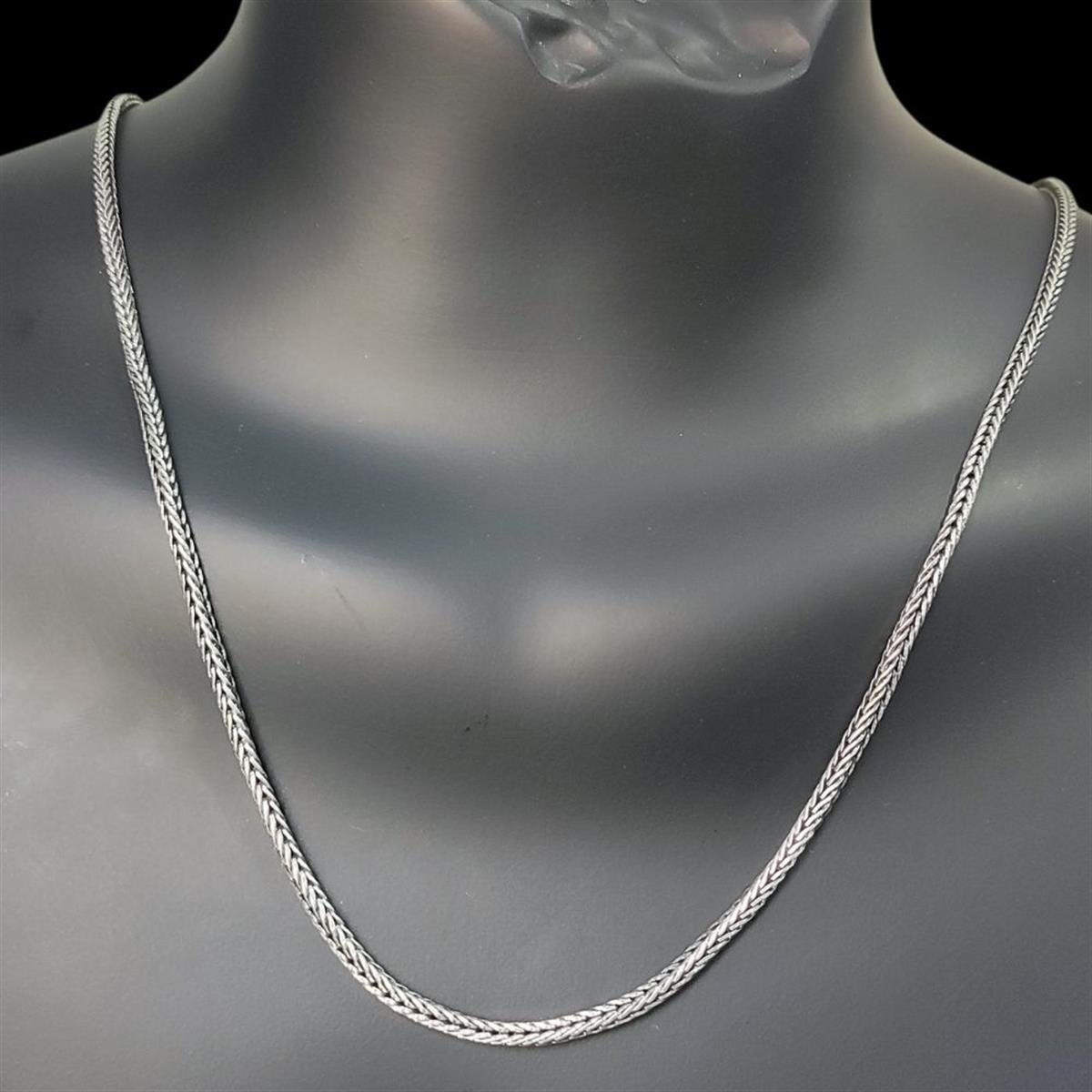Tilki Kuyruğu Gümüş Kolye 3.5 mm 