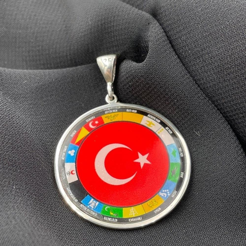 Türk Devletleri Gümüş Kolye UcuKolye Ucu
