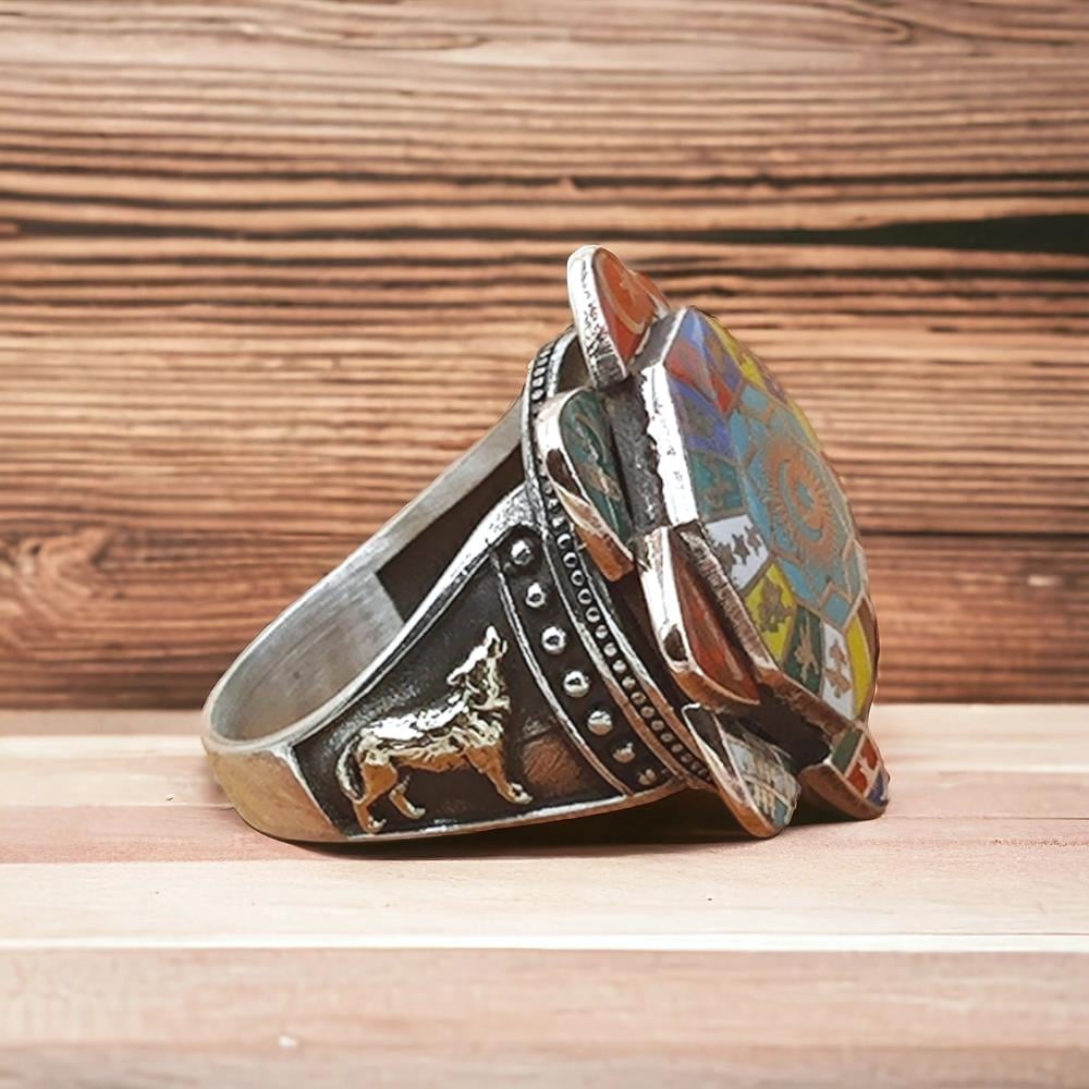 Türk Devletleri Teşkilatı 16 Türk Devleti Gümüş Yüzük