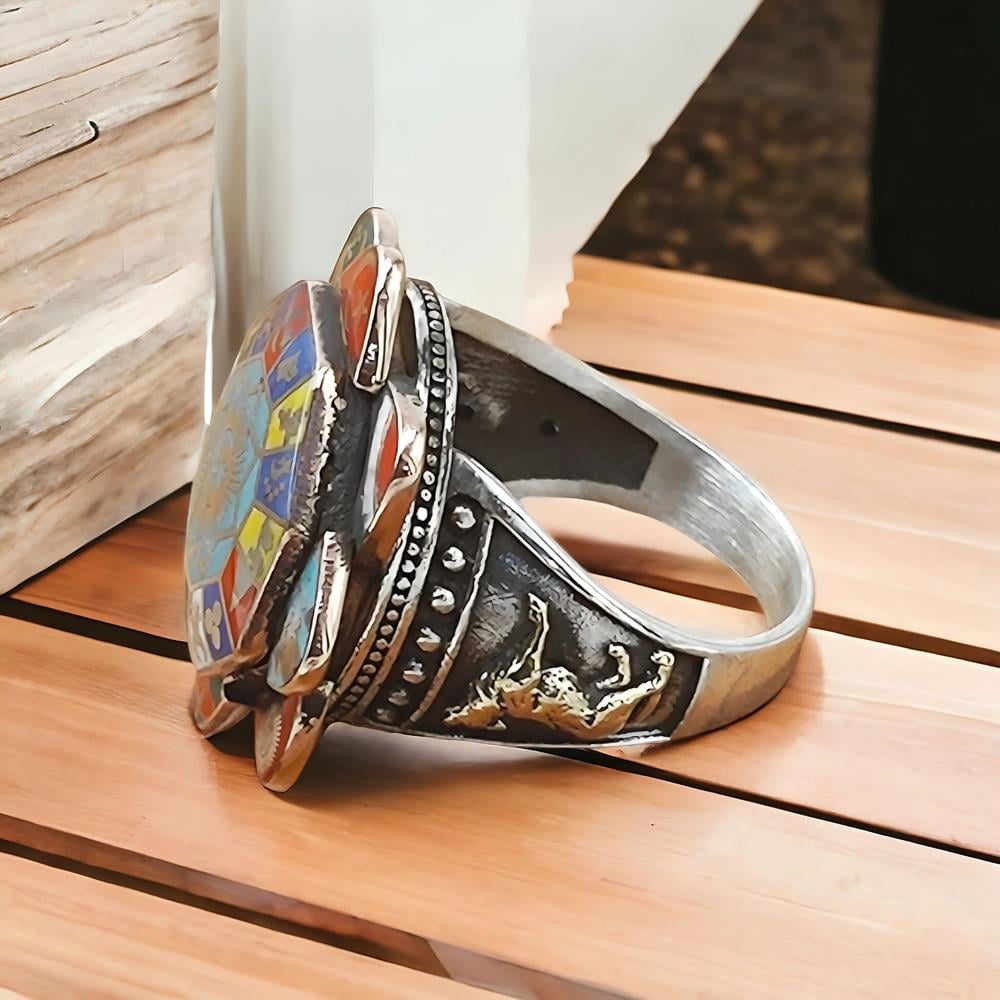 Türk Devletleri Teşkilatı 16 Türk Devleti Gümüş Yüzük