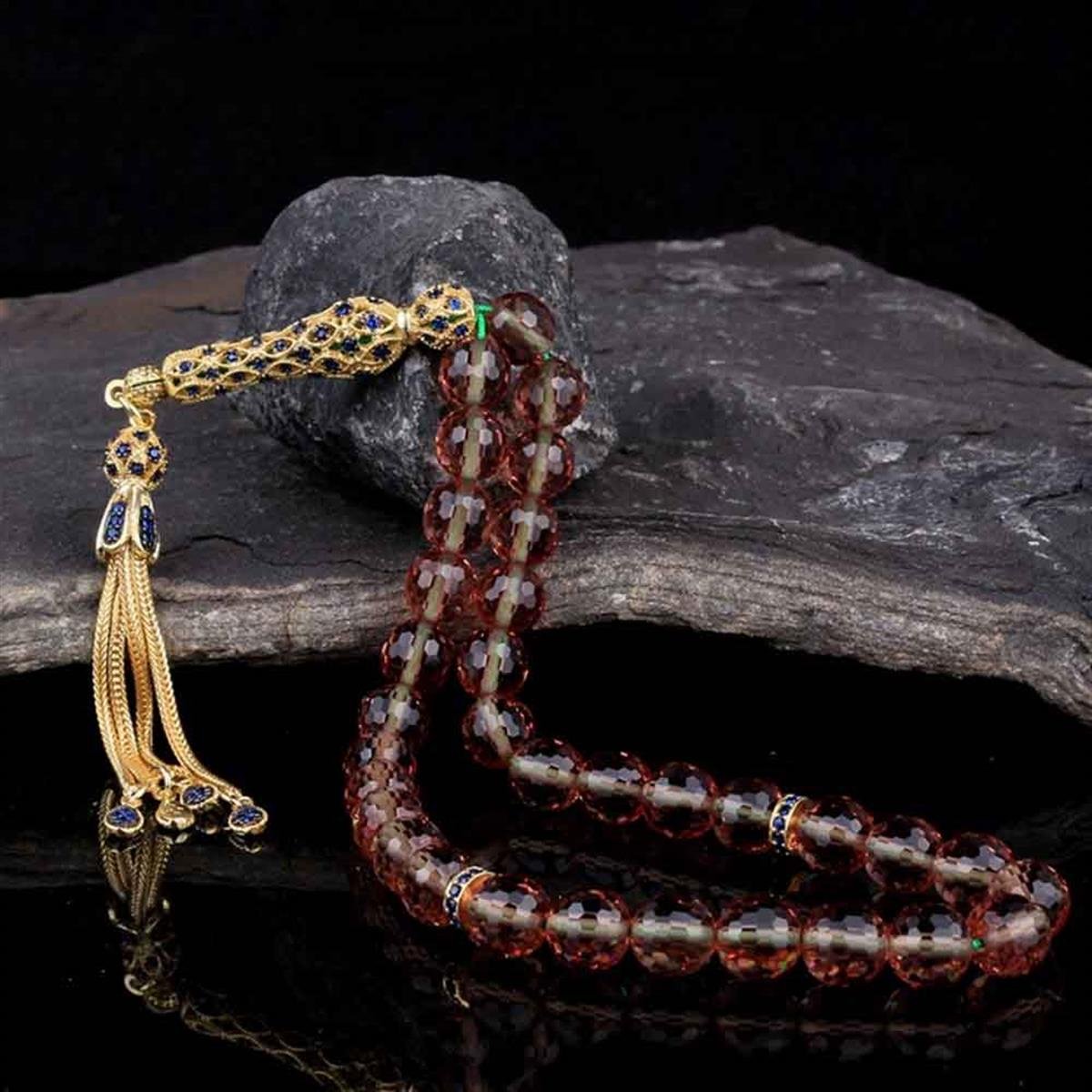 Zirkon Taş Gümüş Set Renk Değiştiren Sultan Taşı Tesbih