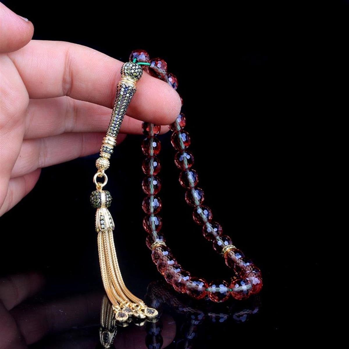 Zirkon Taş Renk Değiştiren Sultan Taşı Tesbih