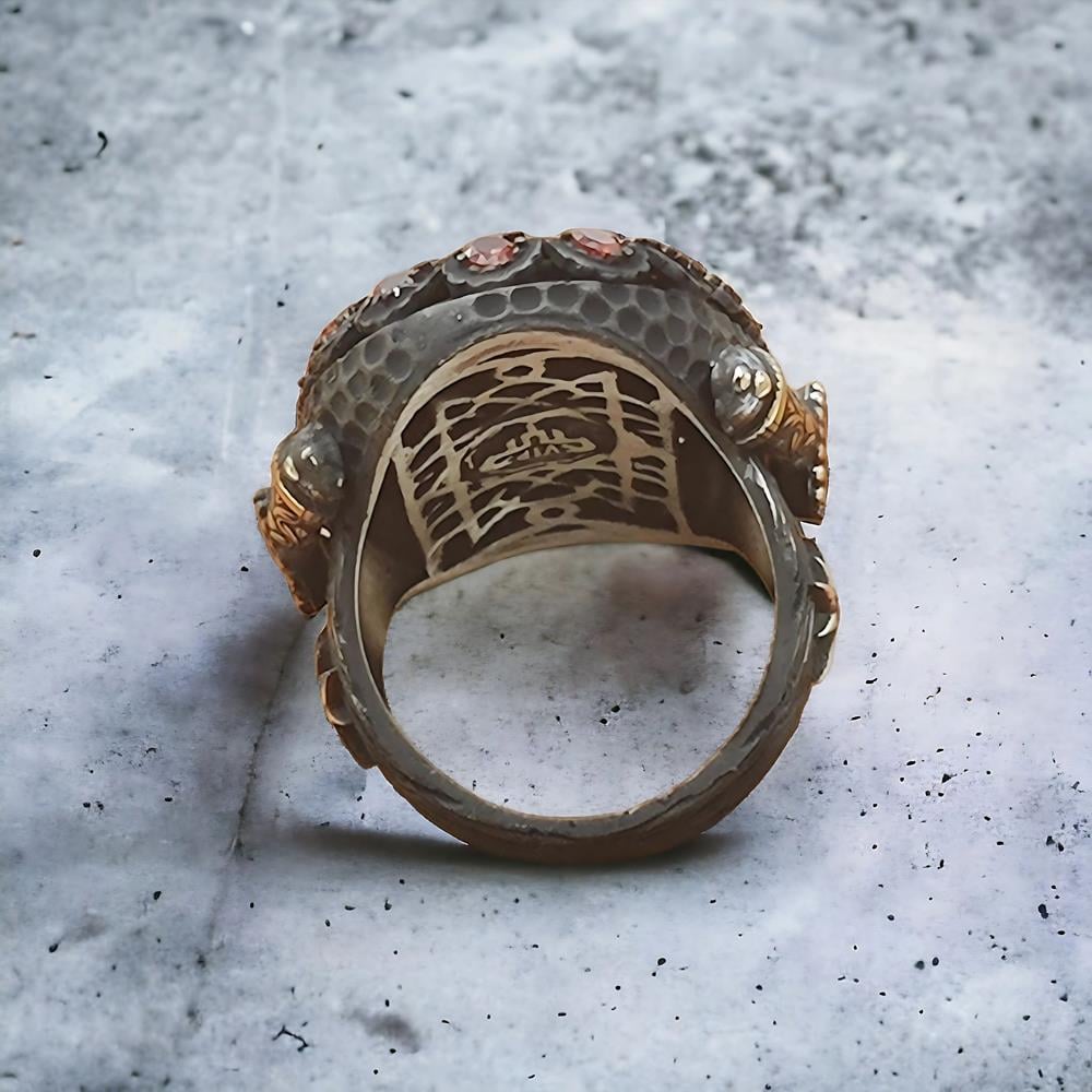 Zirkon Taş Süslemeli 16 Türk Devleti Gümüş Yüzük