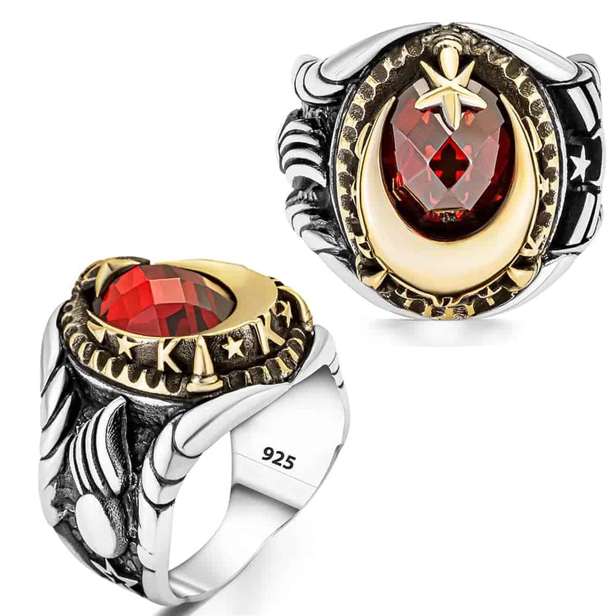 Zirkon Taşlı Pençe Model Gümüş Yüzük