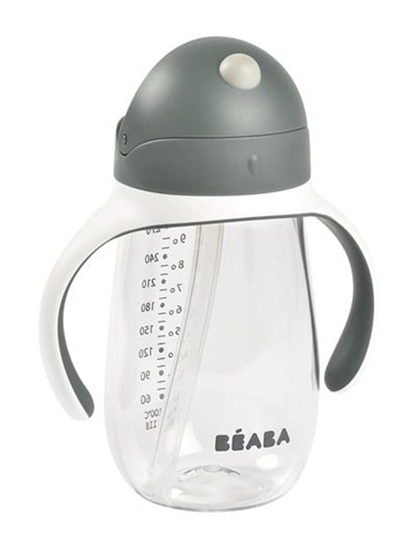 300 ml Şeffaf Pipetli Suluk Mineral Grey