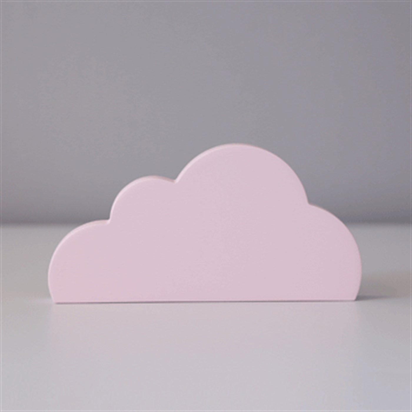 Ahşap Bulut Obje Açık pembe