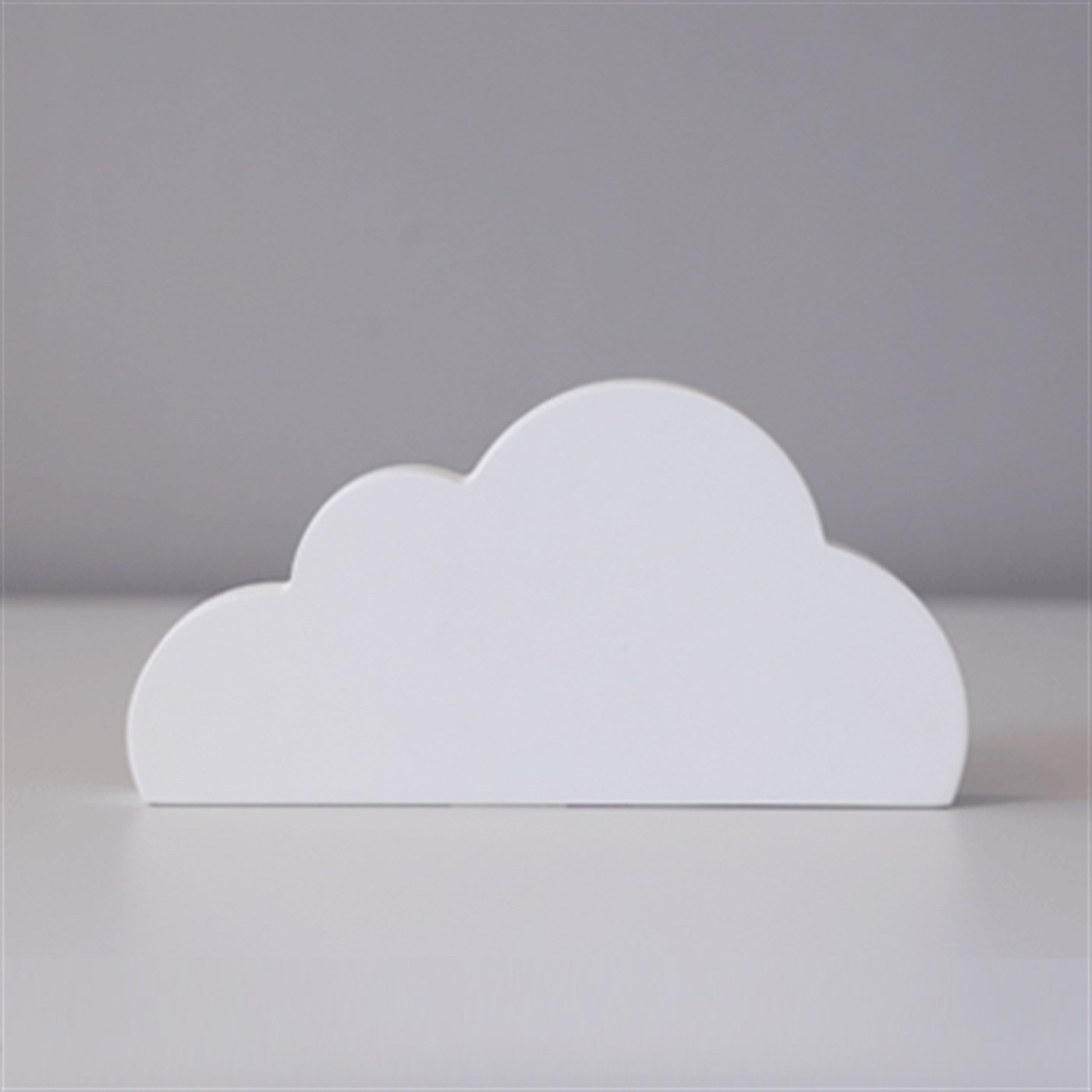 Ahşap Bulut Obje Beyaz