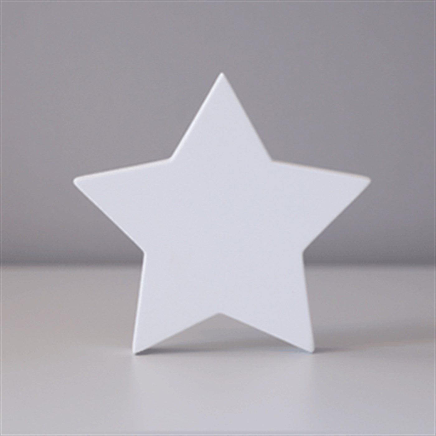 Ahşap Yıldız Obje Beyaz