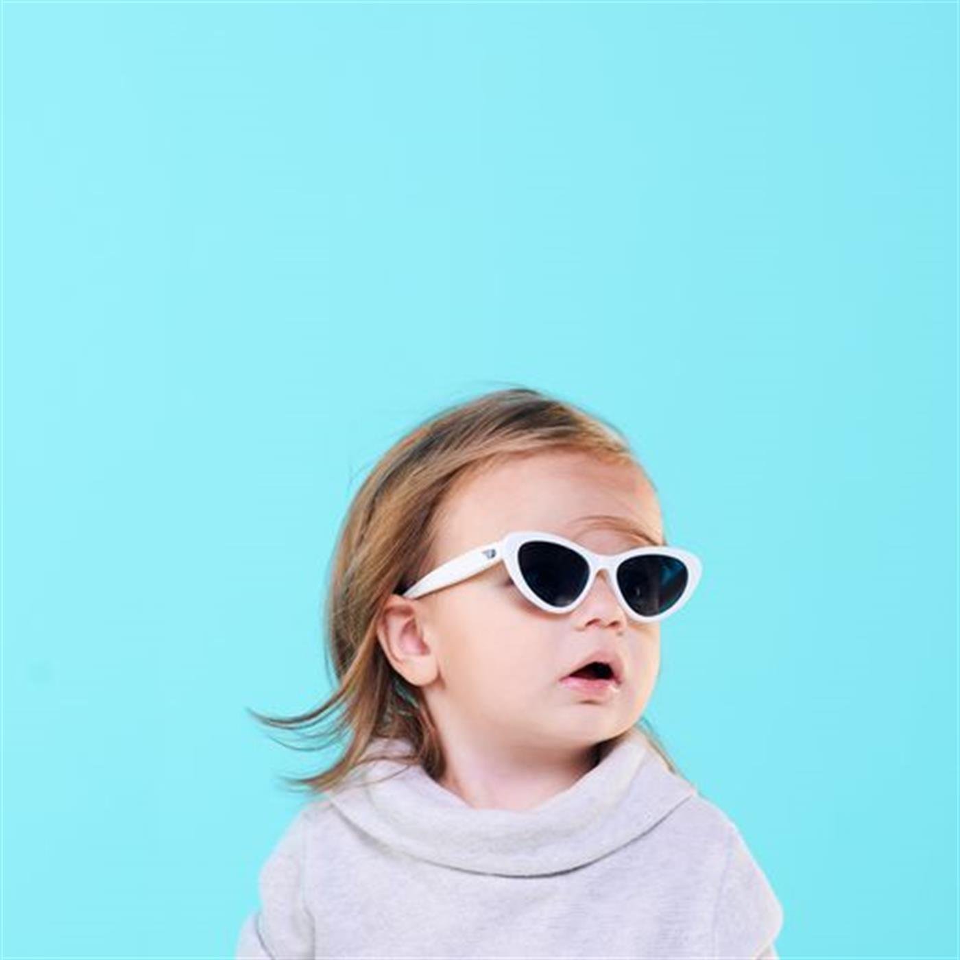 Babiators Original Cat-Eyes Güneş Gözlüğü Wicked White 3-5 Yaş