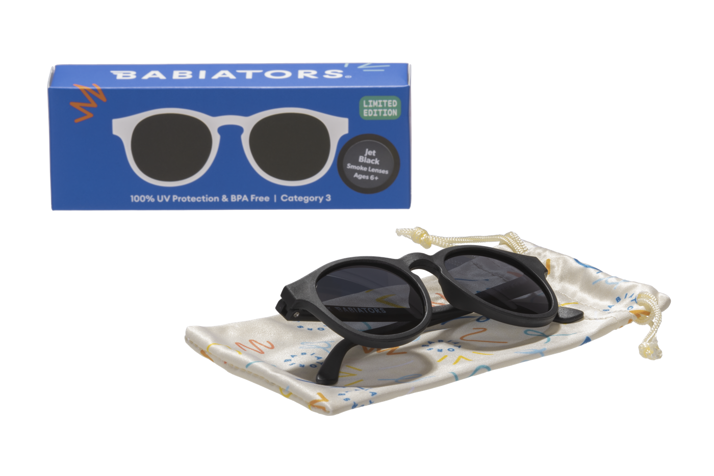 Babiators Original Keyhole Güneş Gözlüğü Jet Black 0-2 Yaş