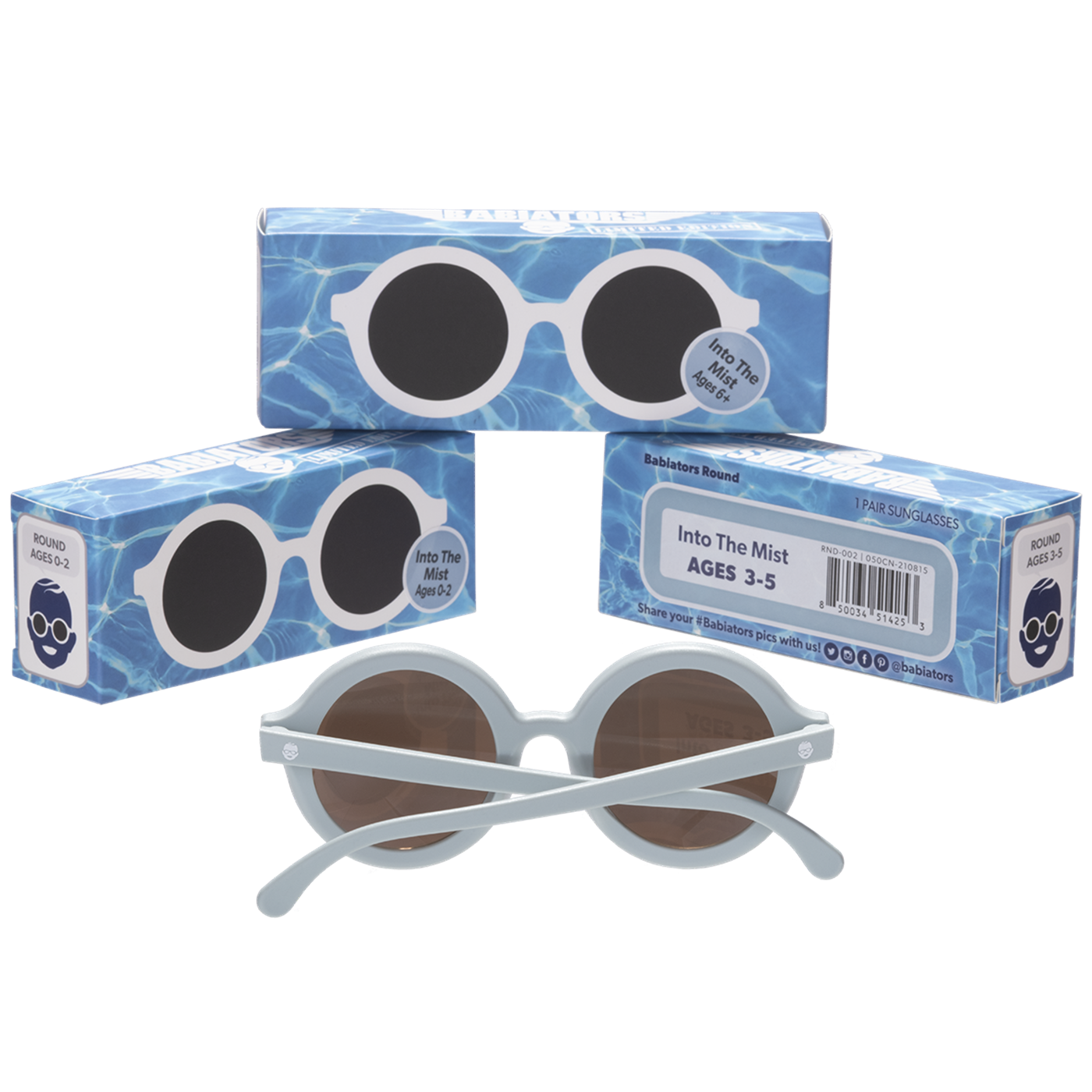 Babiators Original Round Güneş Gözlüğü Into The Mist 3-5 Yaş