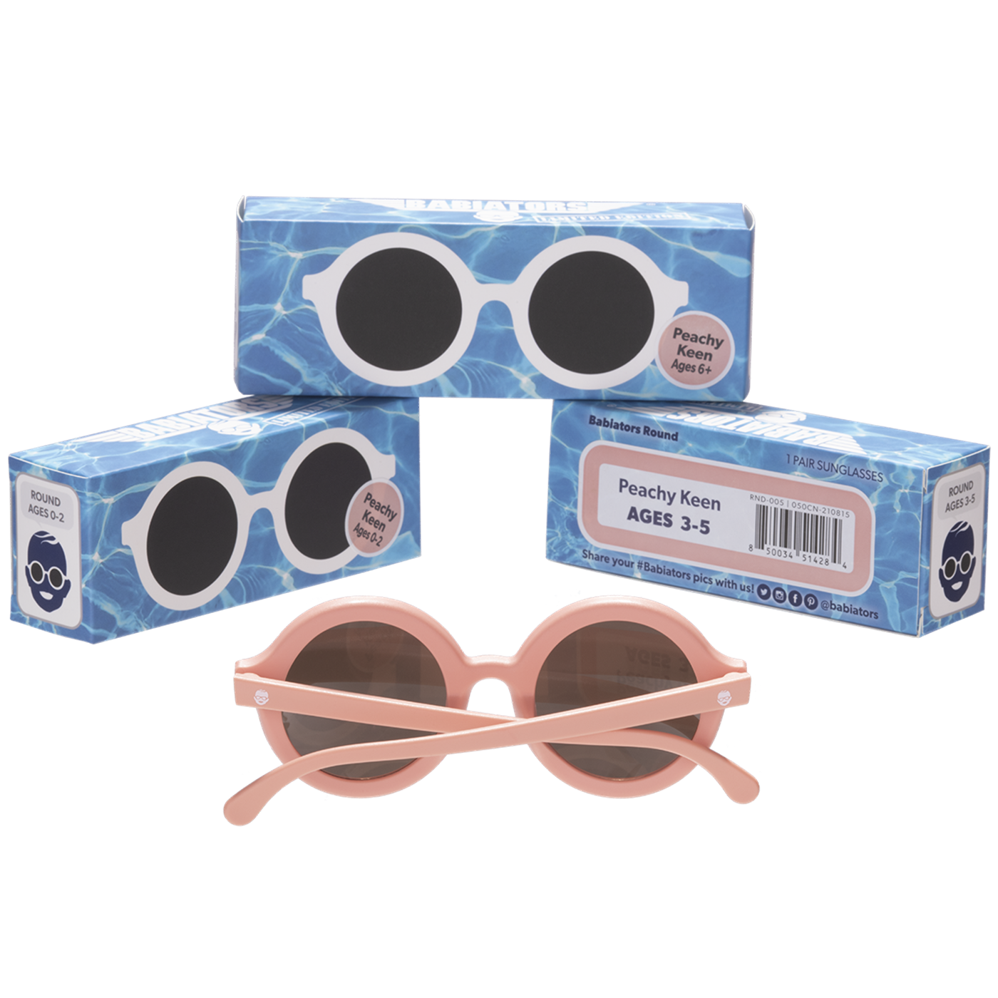 Babiators Original Round Güneş Gözlüğü Peachy Keen 3-5 Yaş