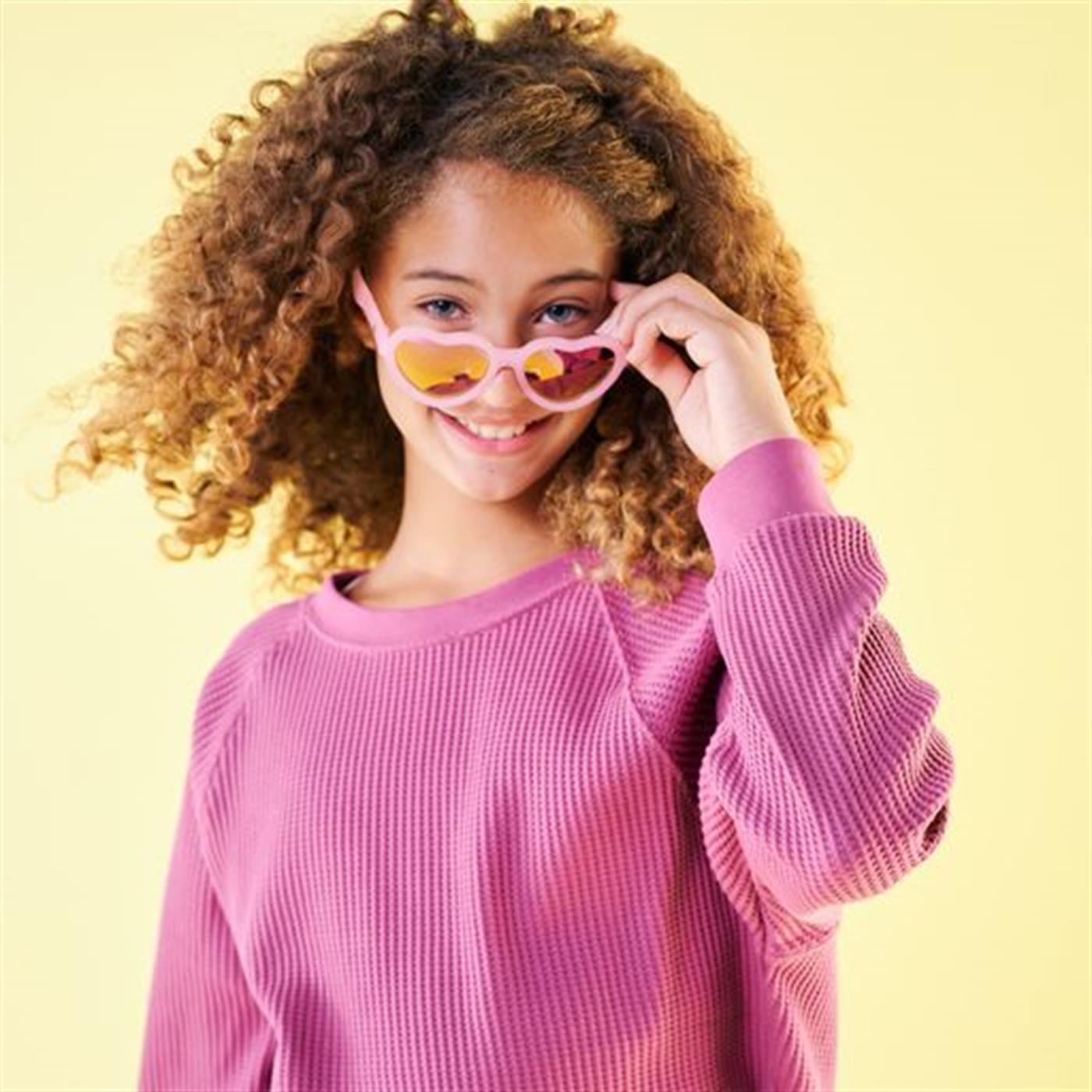 Babiators Polarize Heart Güneş Gözlüğü Frosted Pink 3-5 Yaş