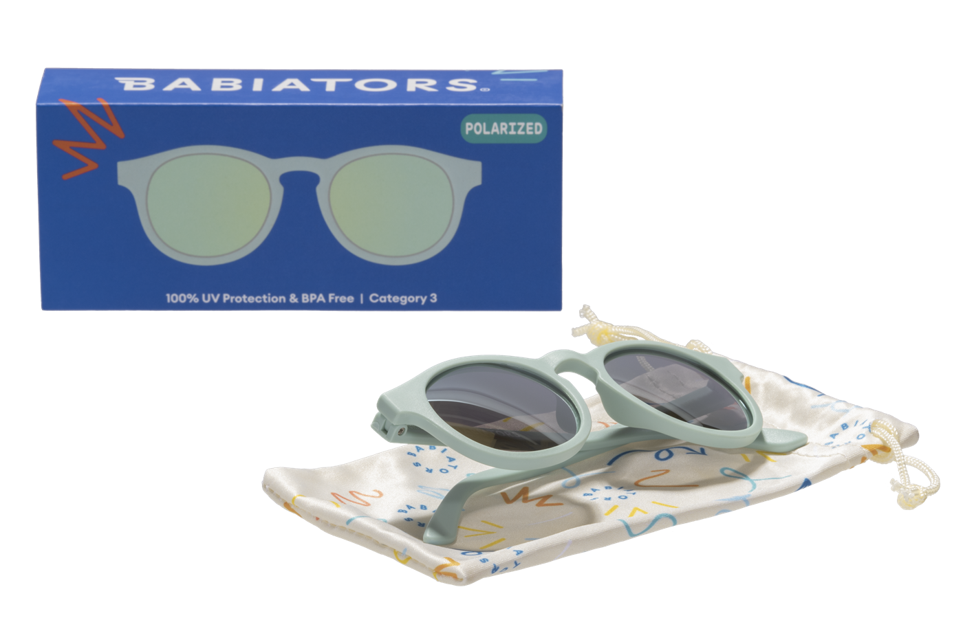 Babiators Polarize Keyhole Güneş Gözlüğü Seafoam Blue 3-5 Yaş