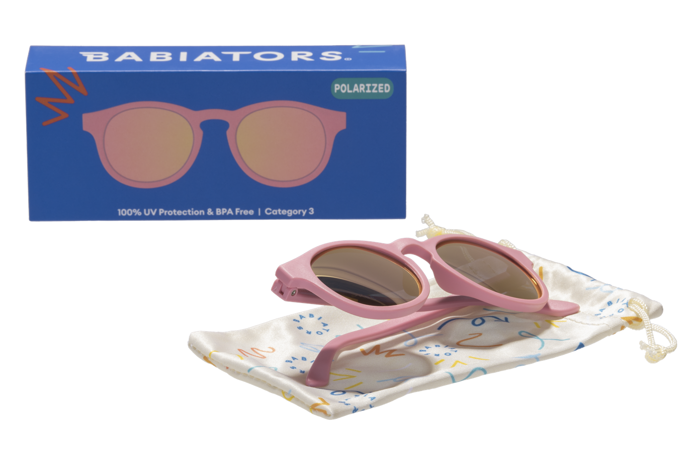 Babiators Polarize Keyhole Güneş Gözlüğü Pretty in Pink 0-2 Yaş