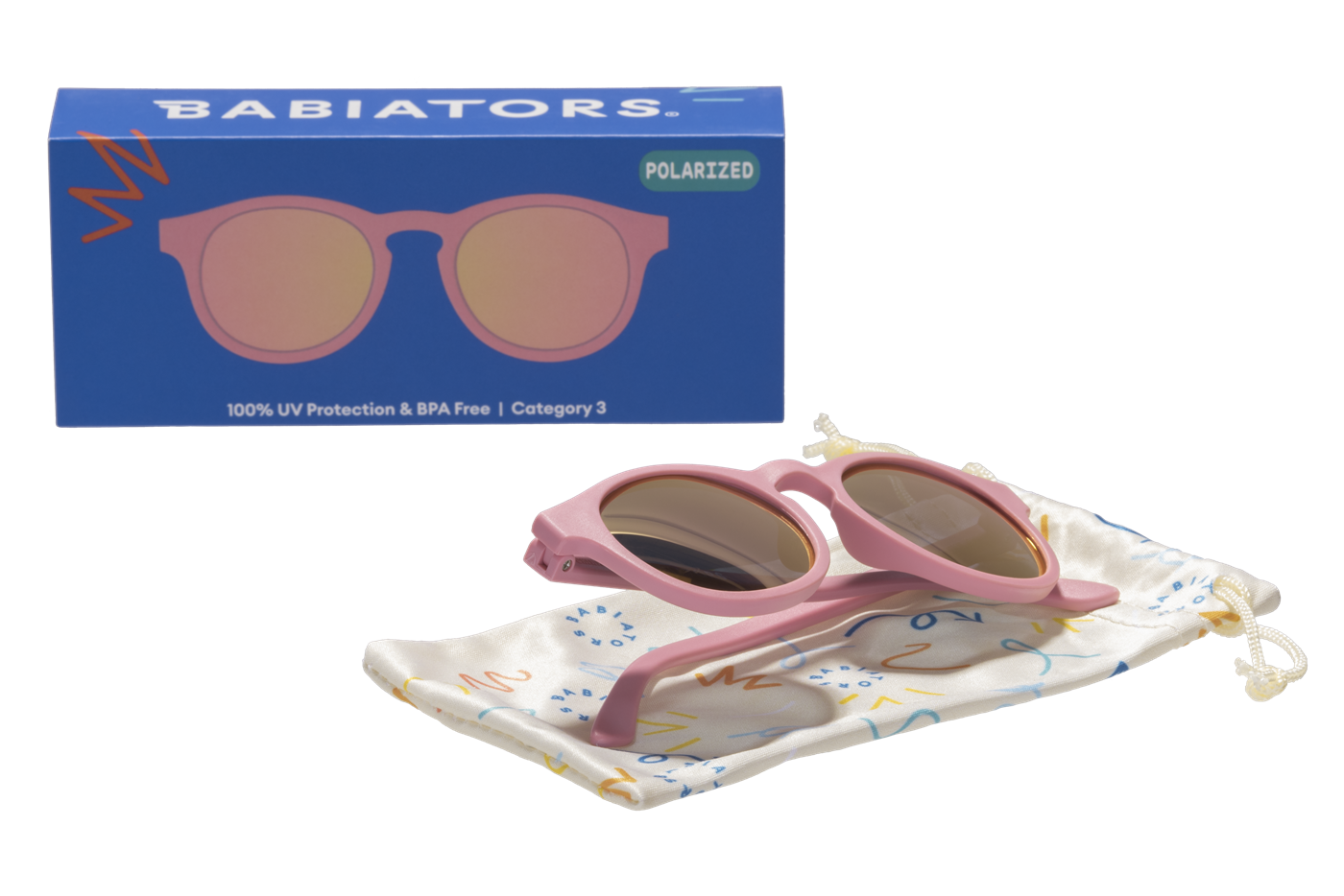 Babiators Polarize Keyhole Güneş Gözlüğü Pretty in Pink 6+ Yaş