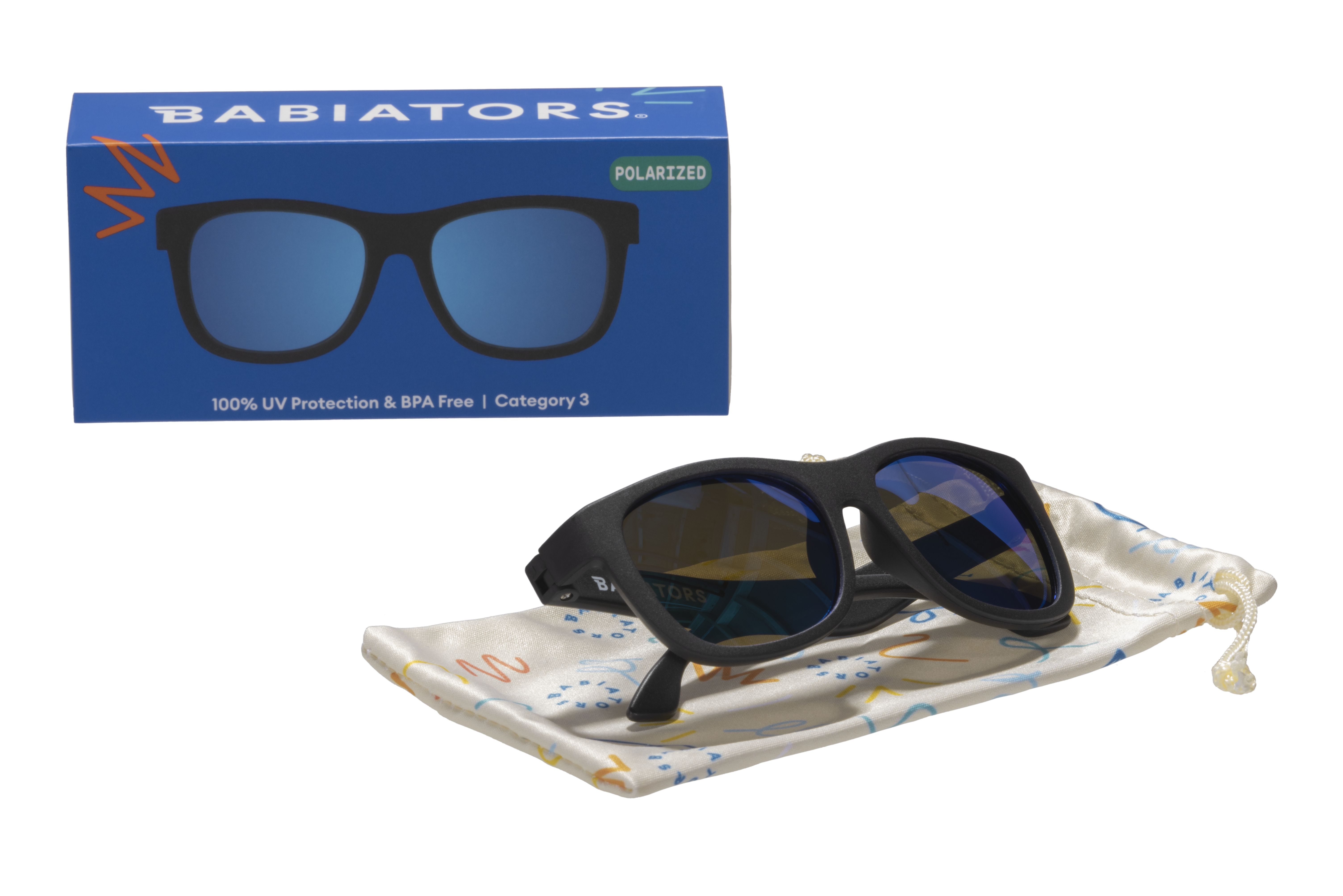 Babiators Polarize Navigator Güneş Gözlüğü Jet Black 0-2 Yaş