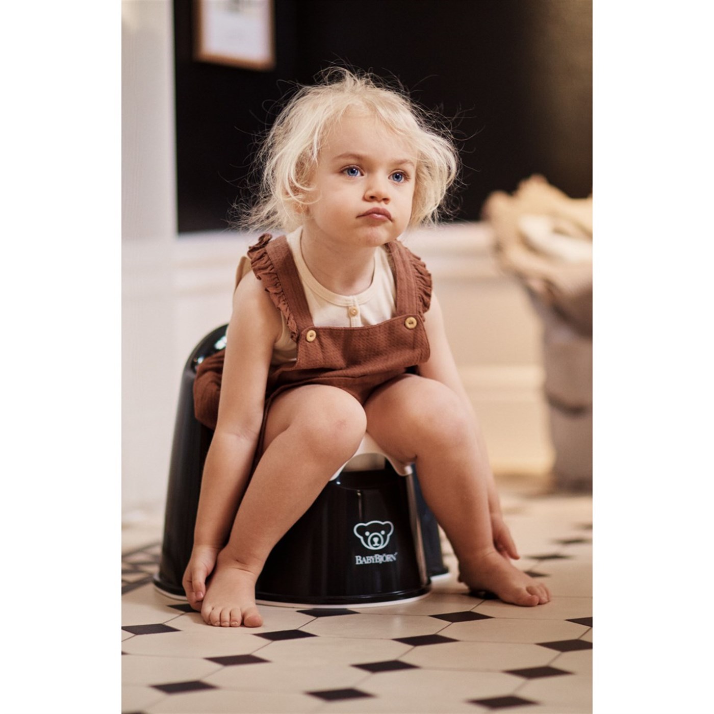 BabyBjörn  Eğitici Koltuk Oturak & Safe Step Banyo Basamağı / Black White