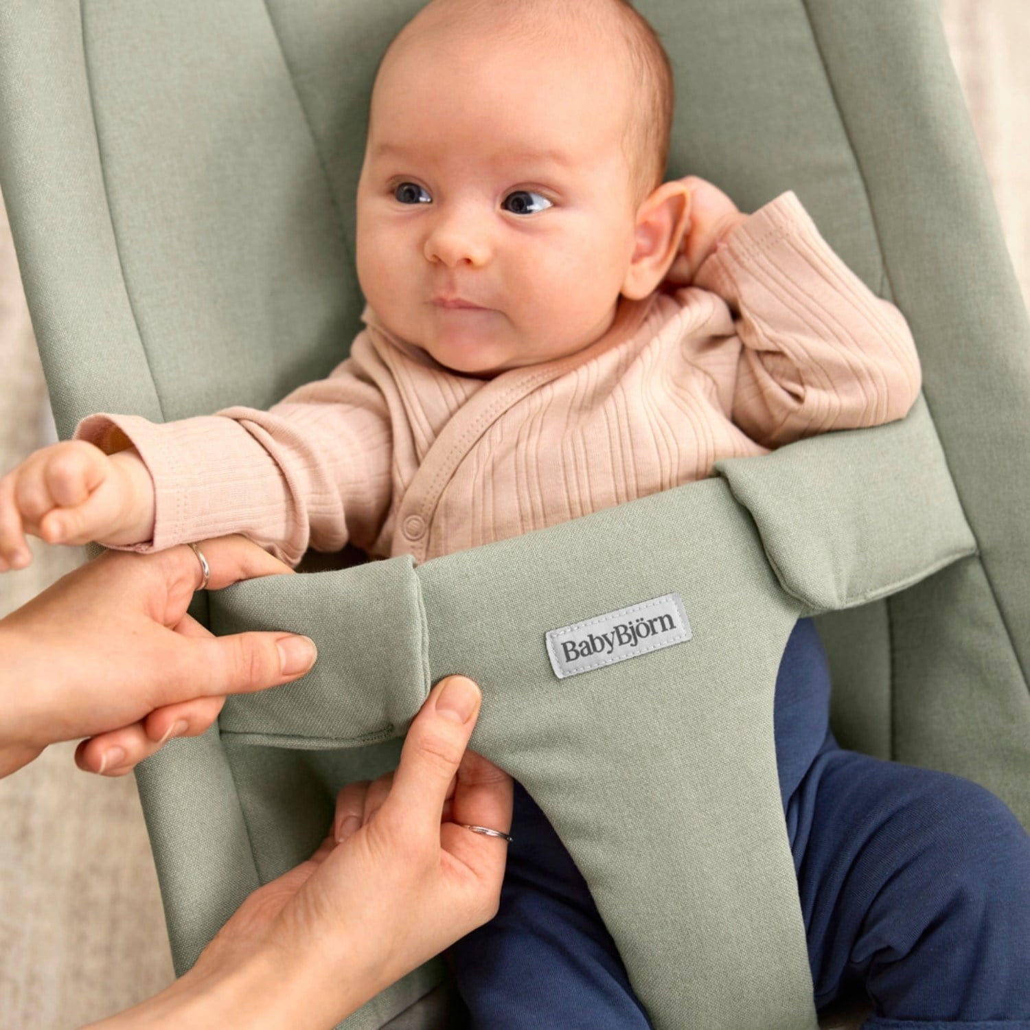 BabyBjörn Begin Ana Kucağı Woven Light Green