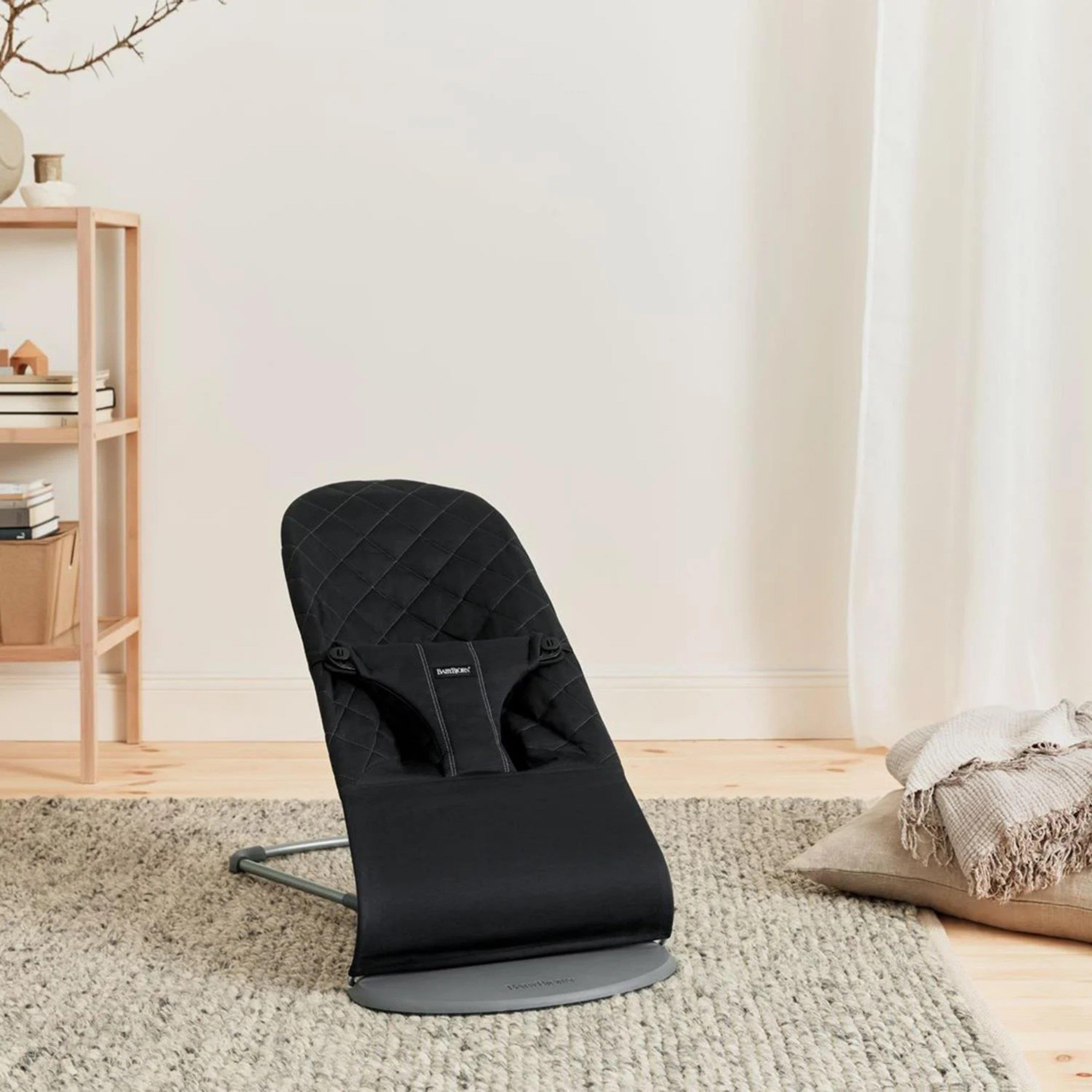 BabyBjörn Bliss Ana Kucağı Woven Black & Bumprider Connect³ Bebek Arabası Black-Black & Yan Düzenleyici Çanta