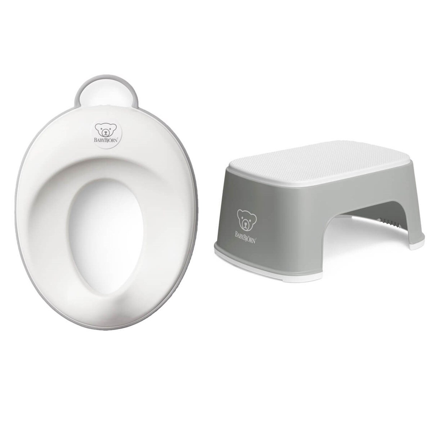 BabyBjörn Klozet Adaptörü & Safe Step Banyo Basamağı / Grey White