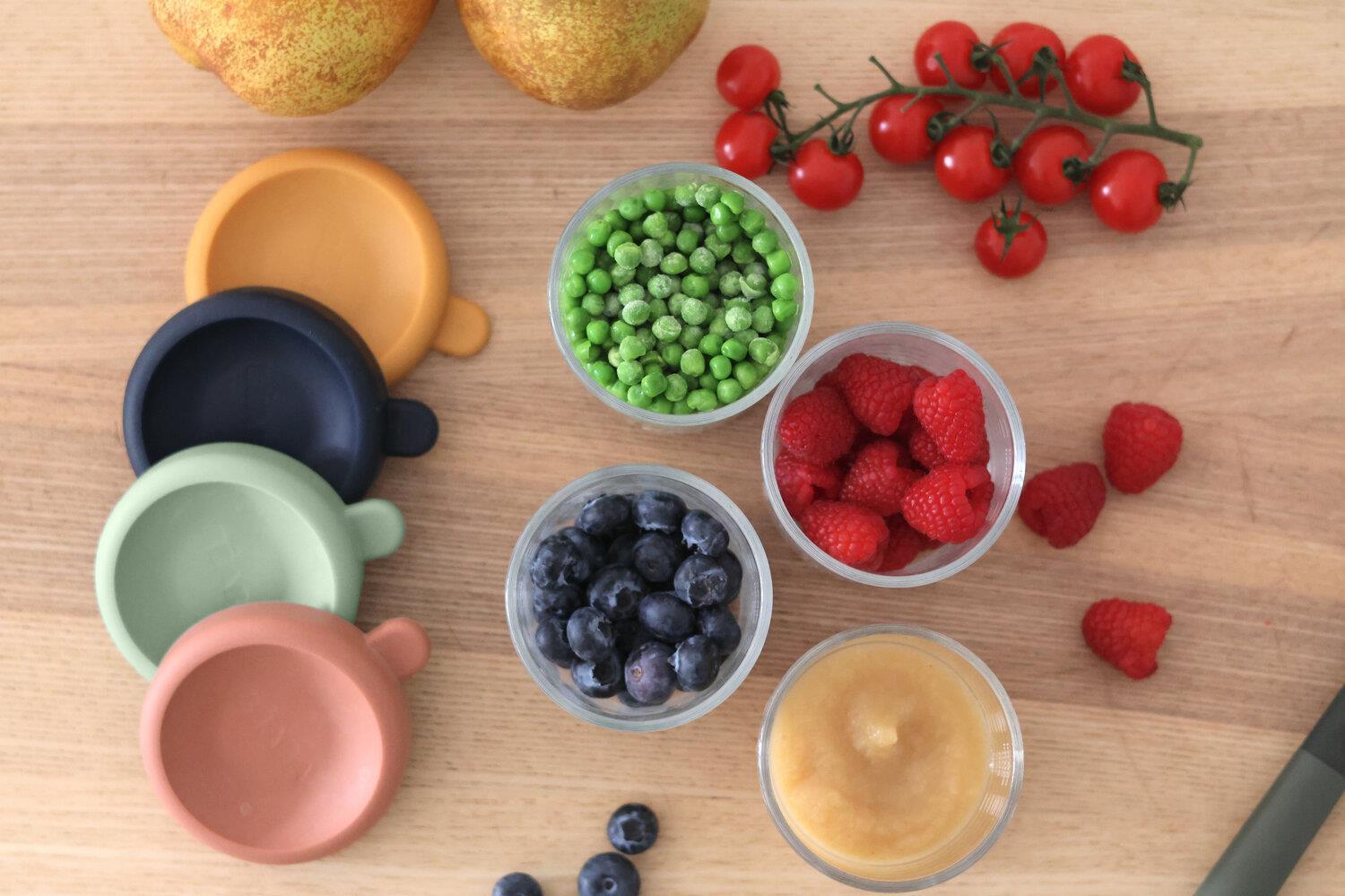 Bebek cam mama kavanozu 4lü set 250 ml, Sunrise color mix